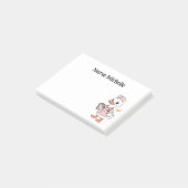 Kinderverpleegster Cute Duck Kinderafdeling Post-it® Notes (Schuin)