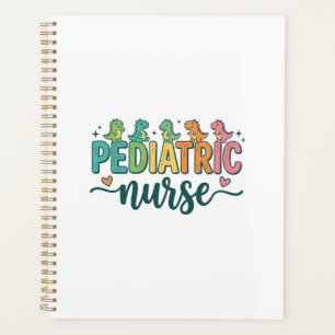 Kinderverpleegster Dinosaur Vintage Style T-shirt Planner
