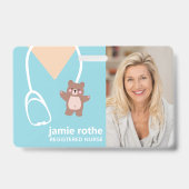 Kinderverpleegster Foto Badge (Voorzijde)