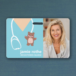 Kinderverpleegster Foto Badge