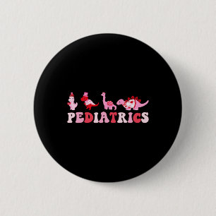 Kinderverpleegster Peds Verpleging Cute Dinosaurus Ronde Button 5,7 Cm