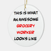 kinderverzorger, geweldige keramisch ornament (Links)