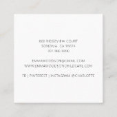 Kinderverzorgingseenheden en Visitekaartje (Achterkant)