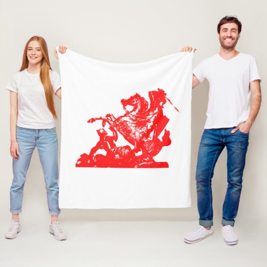 Kindervlag van Gaspard - Medium Fleece Blanket (In situ)