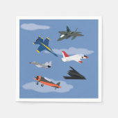 Kindervliegtuig en Jet Party Servet (Voorkant)