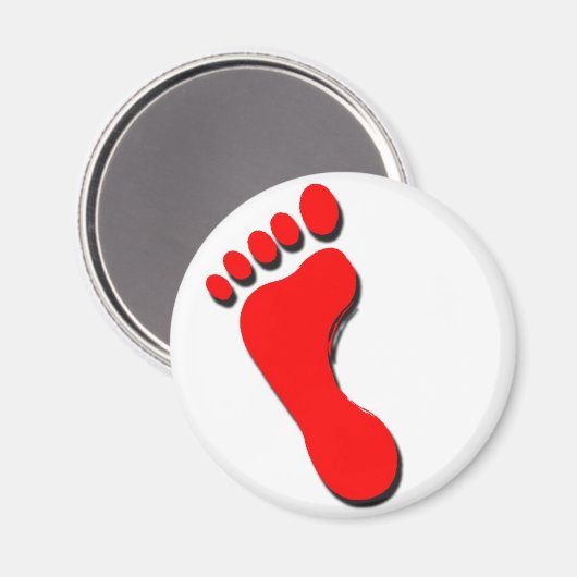 Kindervoetafdruk Magneet (Voorkant / Achterkant)