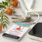 Kindervolwassene - Medische waarschuwingskaart Sleutelhanger (Voorkant Rechts)