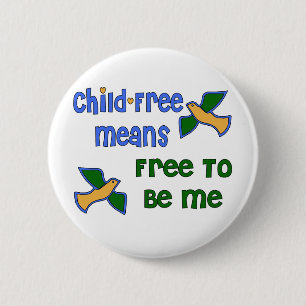 Kindervrij mij ronde button 5,7 cm