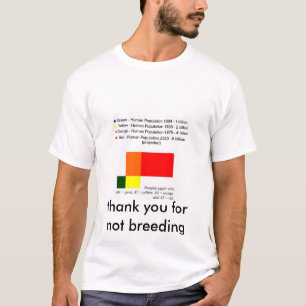 Kindervrije bevolking door middel van kleedhoeken t-shirt