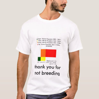 Kindervrije bevolking door middel van kleedhoeken t-shirt