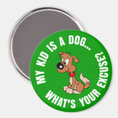 Kindervrije hond Eigenaar Vs Ouders met slechte Ki Magneet (Voorkant / Achterkant)