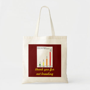 kindervrije menselijke populatie Kol. 2 Tote Bag