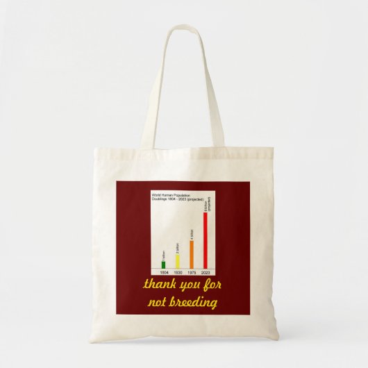 kindervrije menselijke populatie Kol. 2 Tote Bag (Voorkant)