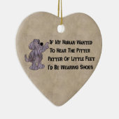 Kindervrije puppy Dog Keramisch Ornament (Rechts)