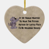 Kindervrije puppy Dog Keramisch Ornament (Voorkant)