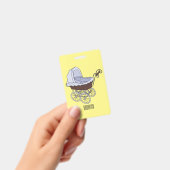 Kinderwagen cartoon illustratie  badge (Handheld)