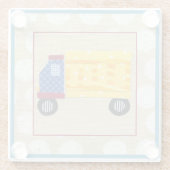 Kinderwagen van Chariklia Zarris Glazen Onderzetter (Achterkant)