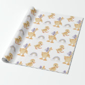 kinderwagens, regenboog cadeaupapier (Uitgerold)