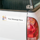 Kinderweddenschap omhoog bumpersticker (Op Truck)