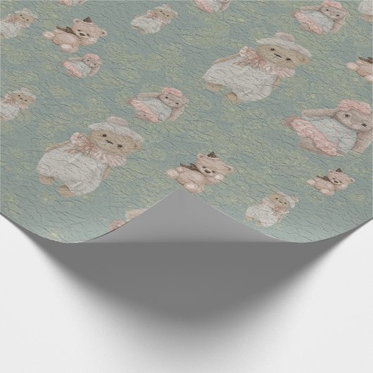 kinderwereld van schattig speelgoed cadeaupapier (Hoek)