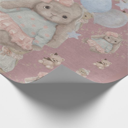 kinderwereld van schattig speelgoed dat papier inp (Hoek)