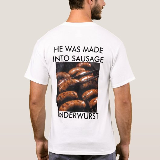 KINDERWURST T-SHIRT (Achterkant)