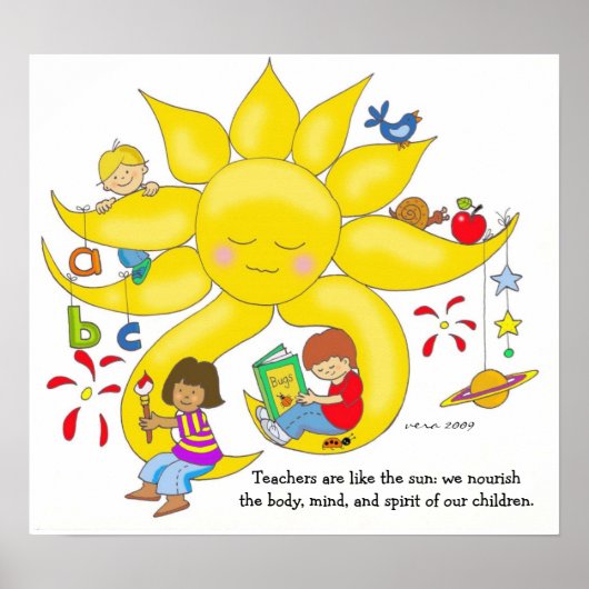 Kinderzaken - Leerkrachten en vera Trembach Poster (Voorkant)