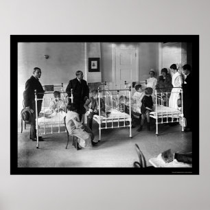 Kinderziekenhuis in New York in 1920 Poster