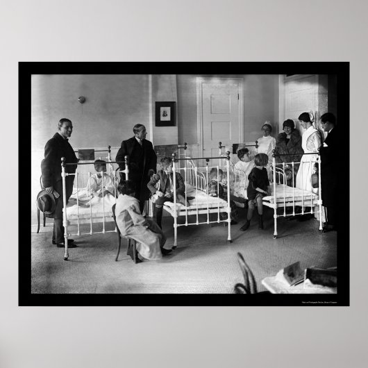 Kinderziekenhuis in New York in 1920 Poster (Voorkant)