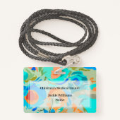 Kinderziekenhuis Medische staf Naam Badges (Achterkant met draagriem)