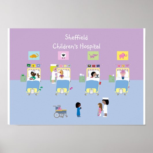 Kinderziekenhuis  Ward Poster (Voorkant)