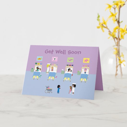 Kinderziekenhuis wordt snel gezond kaart (Gele Bloem)