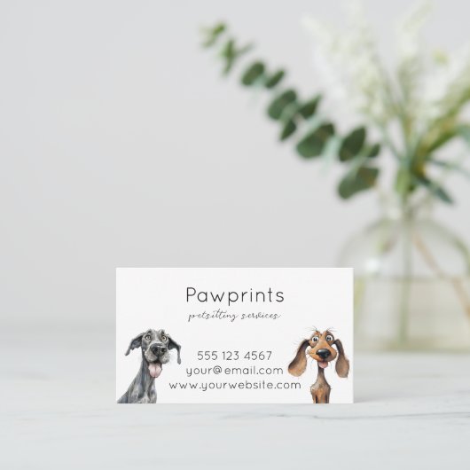 kinderzitje visitekaartje (Staand voorkant)