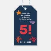 Kinderzomerfeest voor zeilers cadeaulabel (Achterkant)