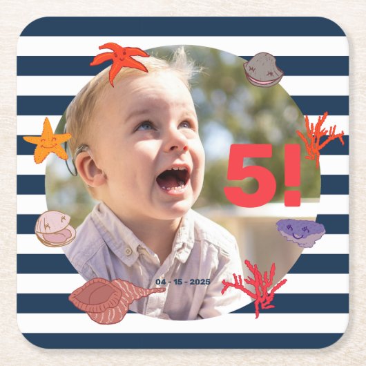 Kinderzomerfeest voor zeilers kartonnen onderzetters (Voorkant)