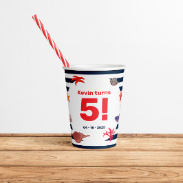 Kinderzomerfeest voor zeilers papieren bekers