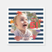 Kinderzomerfeest voor zeilers servet (Voorkant)