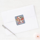 Kinderzomerfeest voor zeilers vierkante sticker (Envelop)
