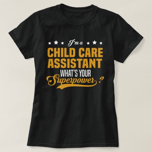 Kinderzorgassistent T-shirt (Design voorkant)