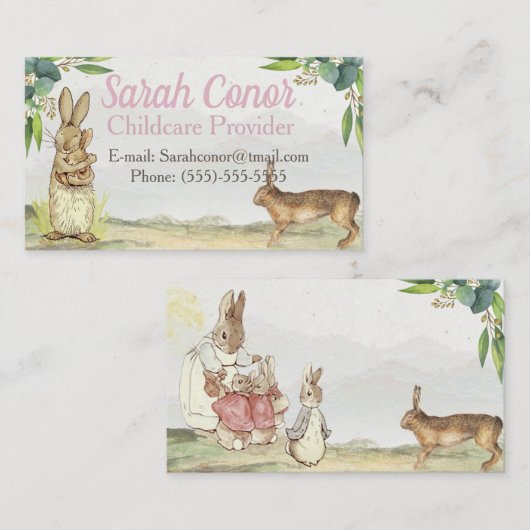 Kinderzorgleverancier Visitekaartje (Voorkant / Achterkant)