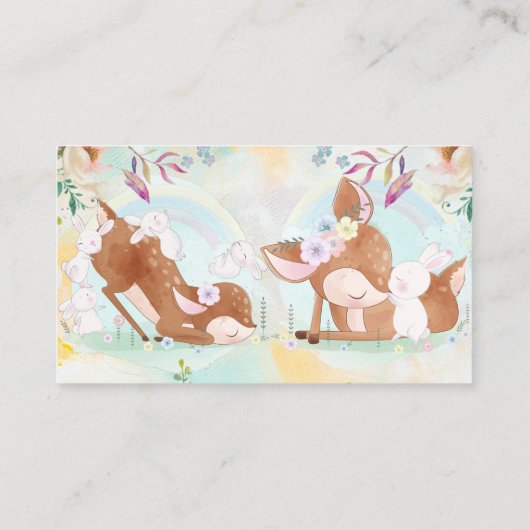 Kinderzorgleverancier Visitekaartje (Achterkant)