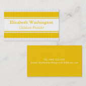 Kinderzorgverlener Bright Blocks Visitekaartje (Voorkant / Achterkant)