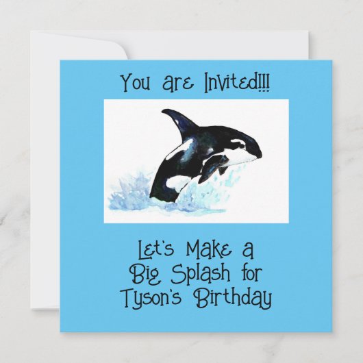 Kinderzwembad Party Save The Date (Voorkant)