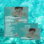Kinderzwemportret, reiniging van zwembad flyer<br><div class="desc">Kindervuilnisportret, reinigingsservice voor zwembad Adverteren brochure door de Visitekaartje winkel.</div>