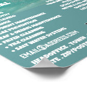 Kinderzwemportret, reiniging van zwembad poster (Hoek)