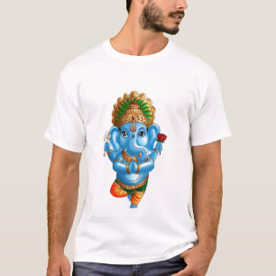 Kindganesha in een Vrksasana (Boom) Yoga Pose T-shirt