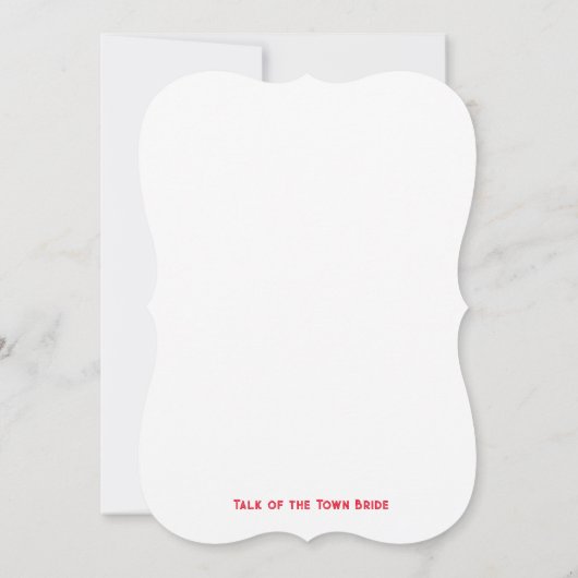 Kindgom Red Carpet Invitation Kaart (Achterkant)