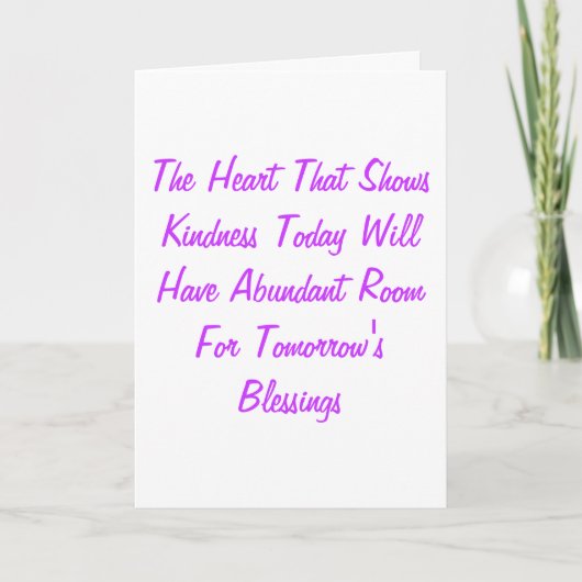 Kindheid Bedankkaart (Voorkant)