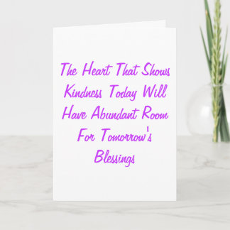 Kindheid Bedankkaart