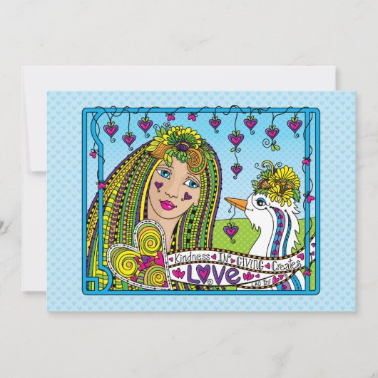 Kindheid bij Giving_Flat-kaart 7"x5" (Voorkant)